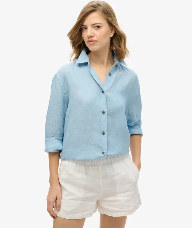 Casual Linen Boyfriend Shirt