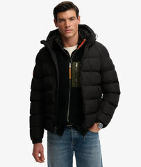 Hooded Sports Puffer Jacket