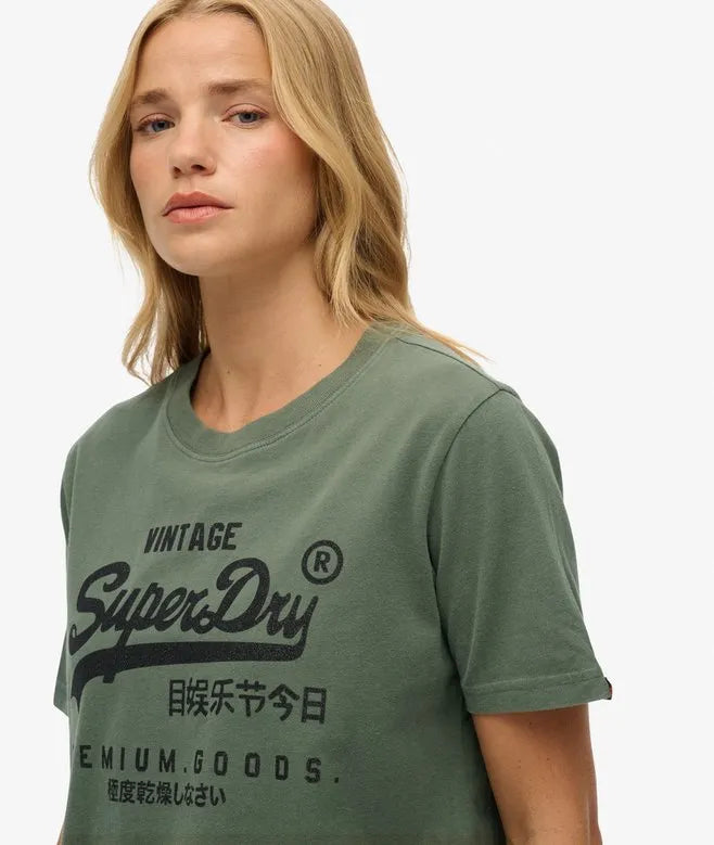 Embellished Vintage Logo Relaxed T-Shirt