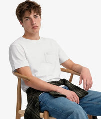 Classic Cotton Linen Pocket T-Shirt
