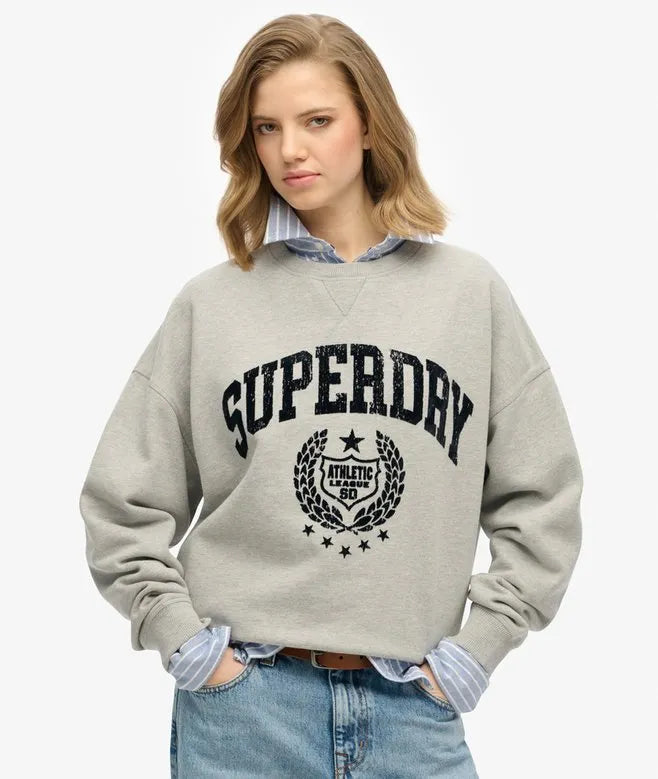 Athletic Relaxed Flock Sweatshirt