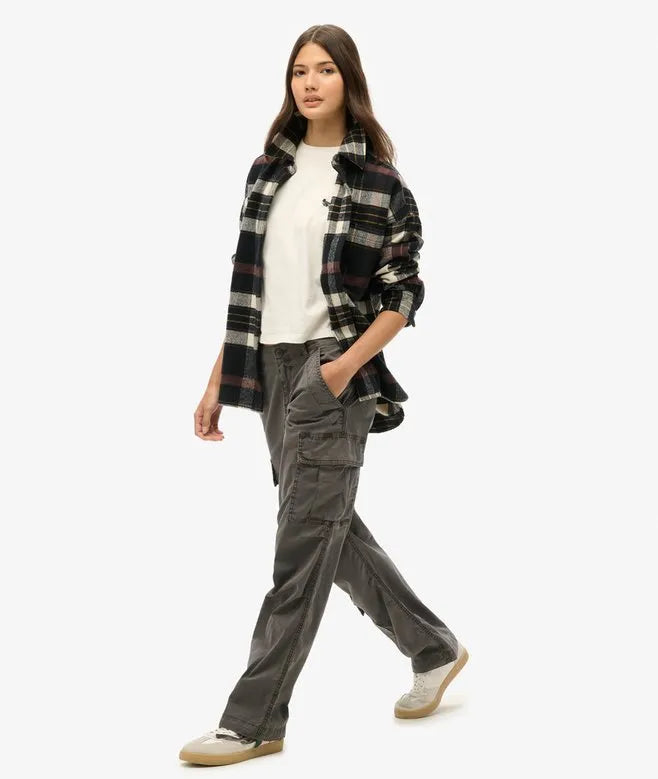 Low Rise Straight Cargo Pants