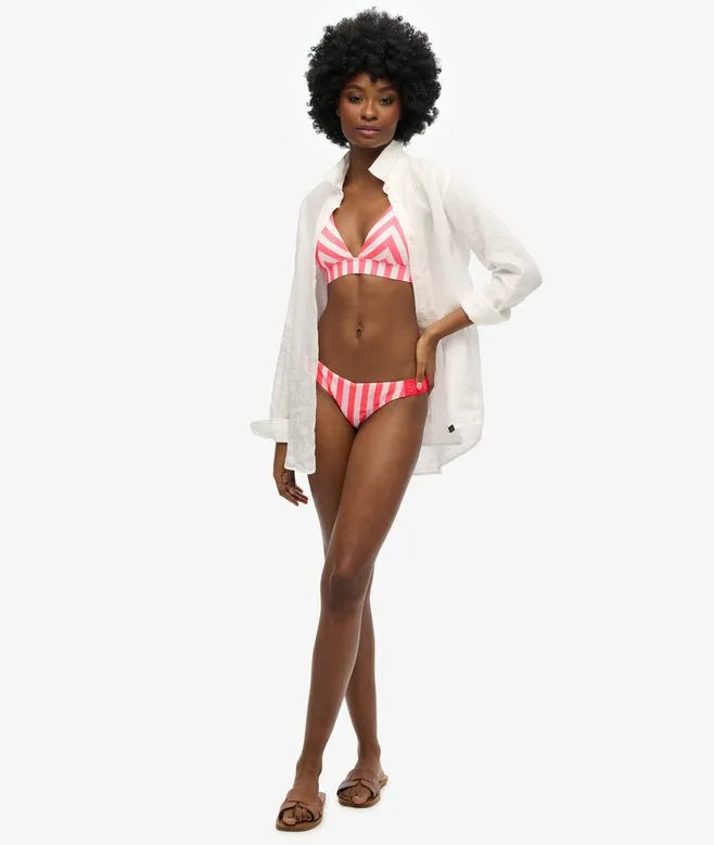 Striped Cheeky Bikini Bottoms