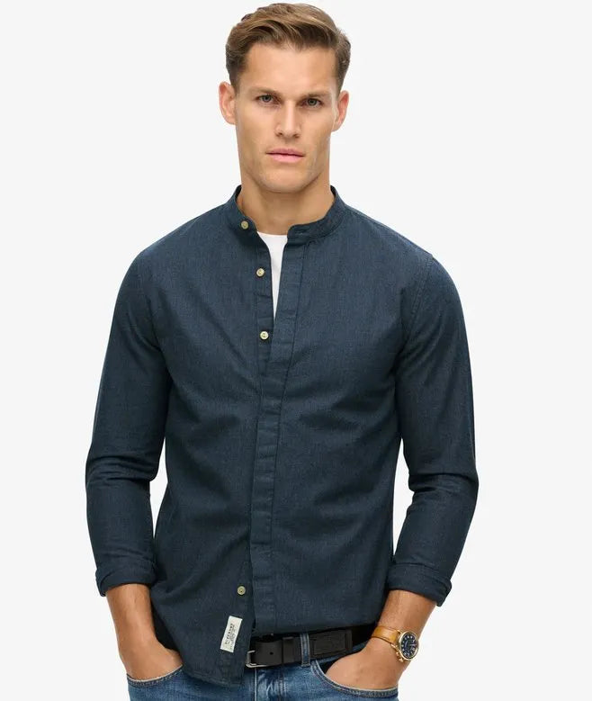 The Merchant Store - Indigo Henley Shirt