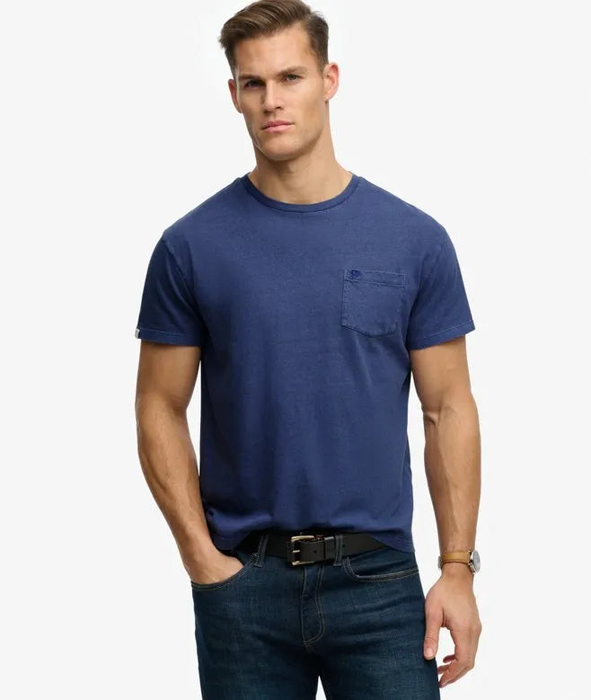 Classic Cotton Linen Pocket T-Shirt