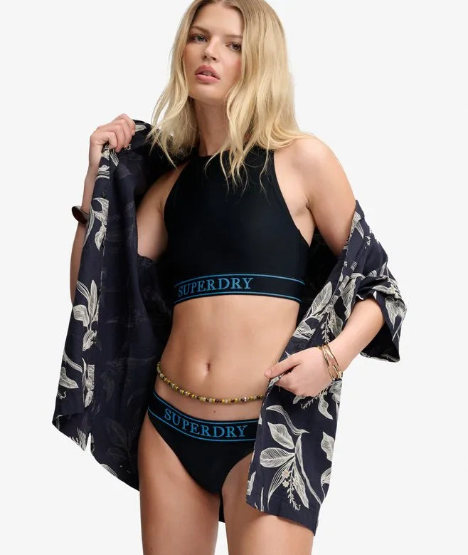 Logo Racer Back Bikini Top