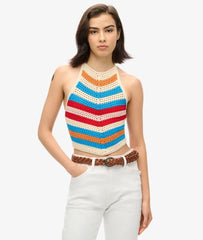 Hanky Hem Halter Crochet Top