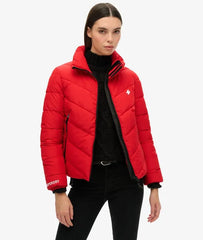 Non Hooded Sports Puffer Jacket
