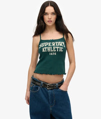 Athletic Essentials Graphic Pointelle Cami Top