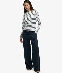 Linen Low Rise Pants