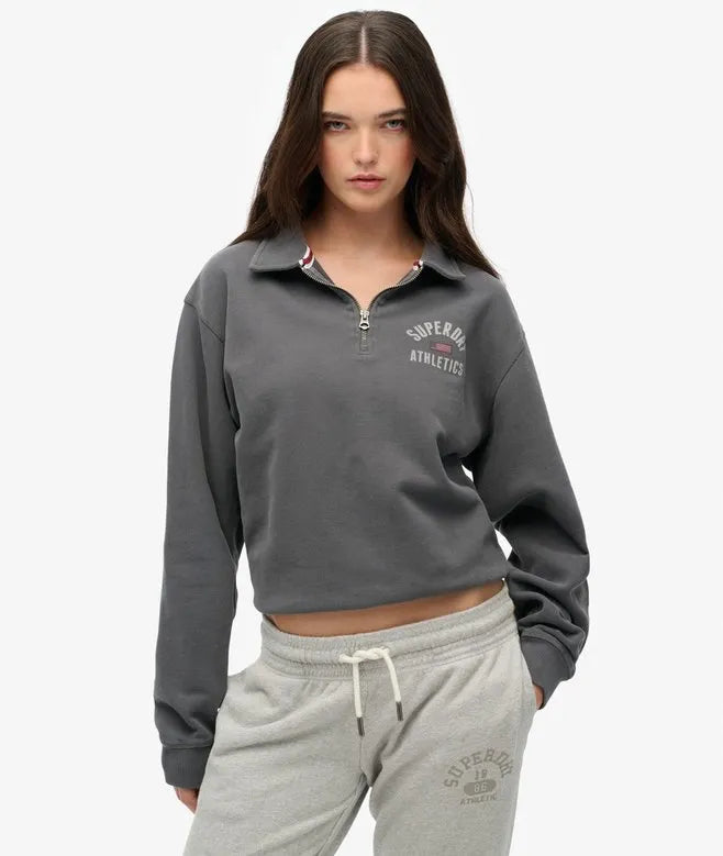 Athletic Collared Half Zip Jumper