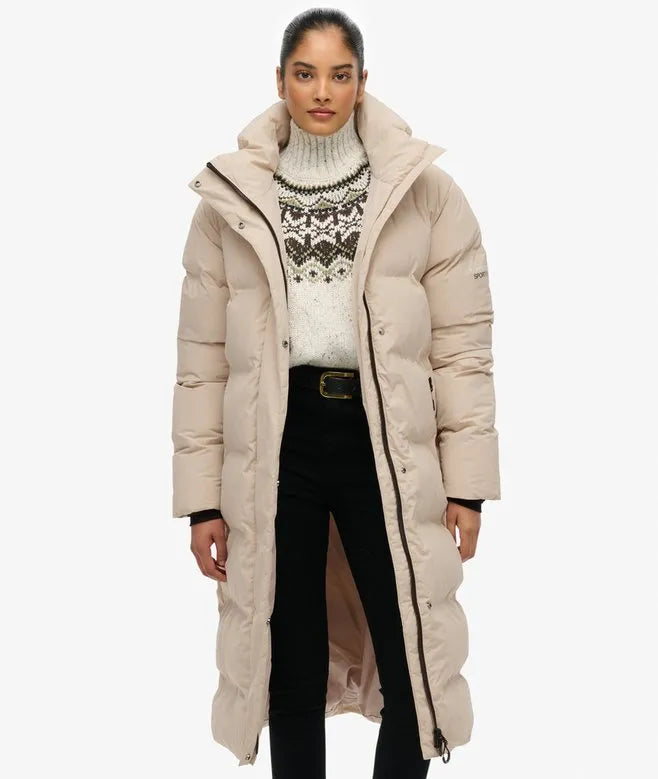 Hooded Longline Puffer Jacket