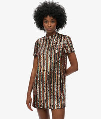 Sequin T-Shirt Mini Dress