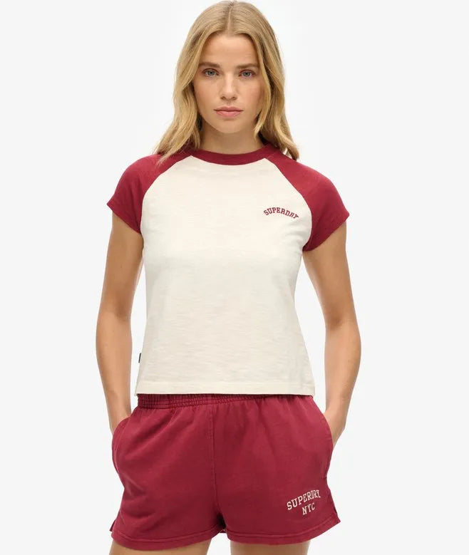 Organic Cotton Essential Logo Raglan T-Shirt