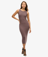Backless Knitted Midi Dress