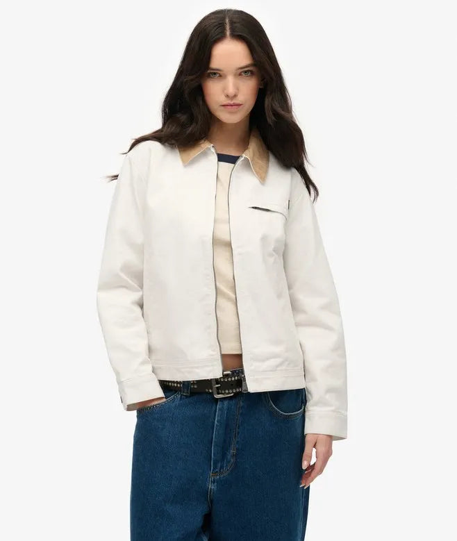 Cord Collar Barn Jacket