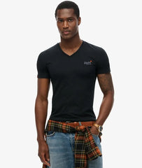 Orange Label Vintage Embroidery V-Neck T-Shirt