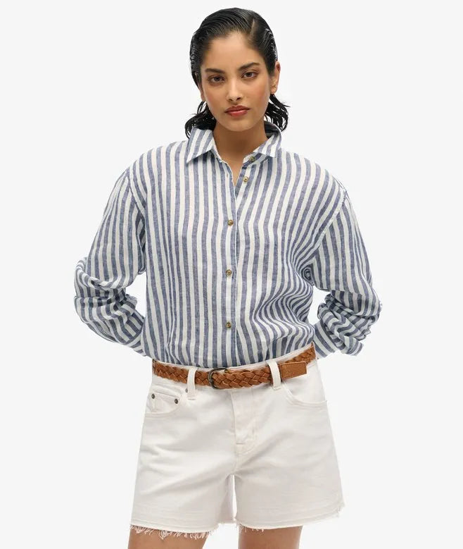 Casual Linen Boyfriend Shirt