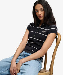 Athletic Essentials Stripe Jersey Polo Shirt