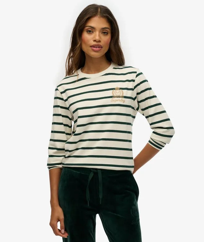 Country Club Long Sleeve Stripe Top