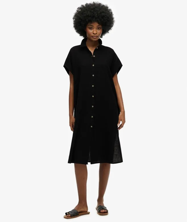 Oversized Midi Shirt Dress