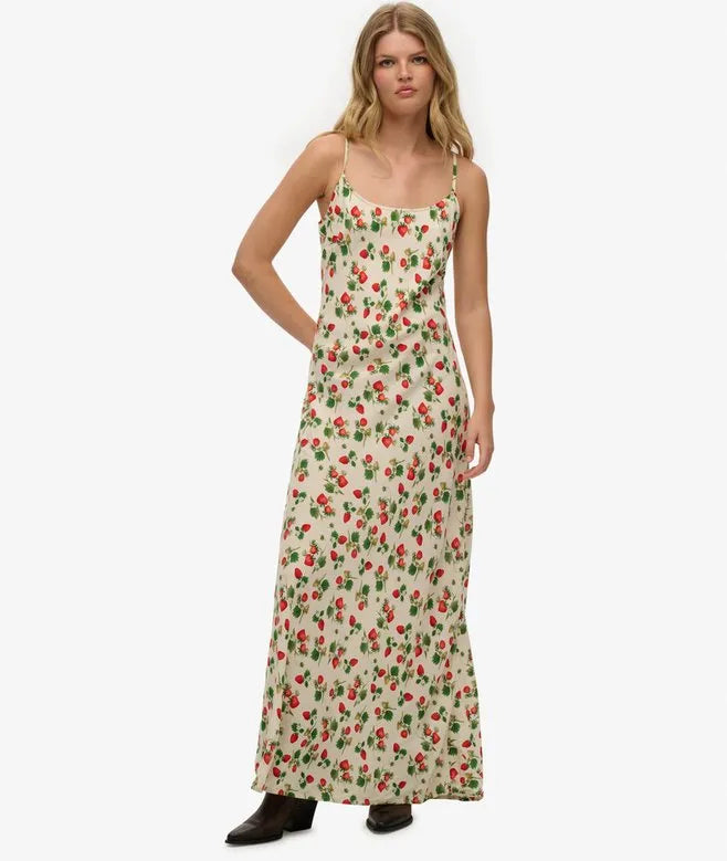 Bias Cut Maxi Slip Dress