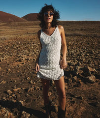 Crochet Cami Mini Dress