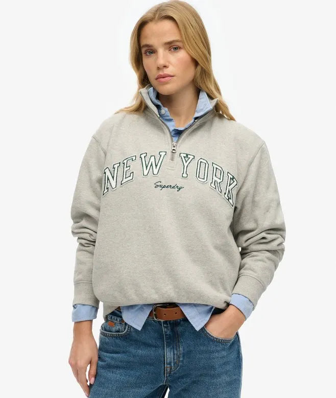 Athletic Essentials Applique Half Zip Sweatshirt