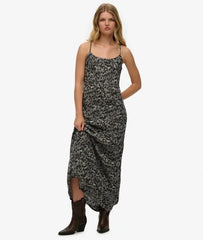 Bias Cut Maxi Slip Dress
