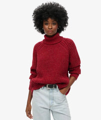 Slouchy Stitch Roll Neck Knit