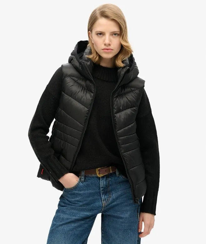 Hooded Fuji Quilt Padded Gilet