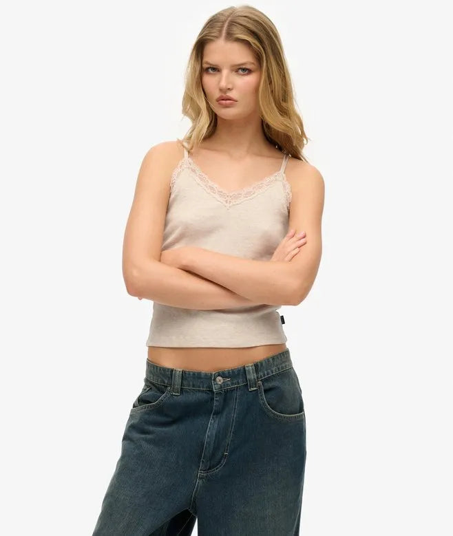 Essential Lace Trim Cami Top