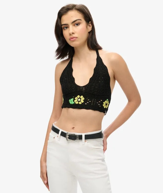 Crochet Flower Bralette