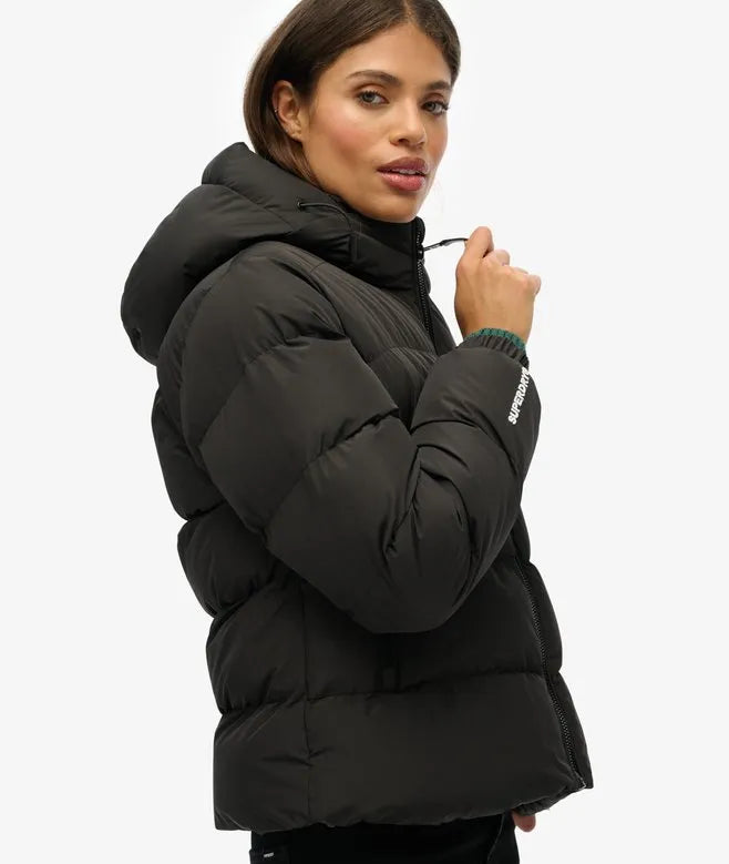 Hooded Sports Puffer Jacket