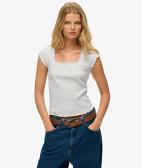 Essential Square Neck Short Sleeve T-Shirt