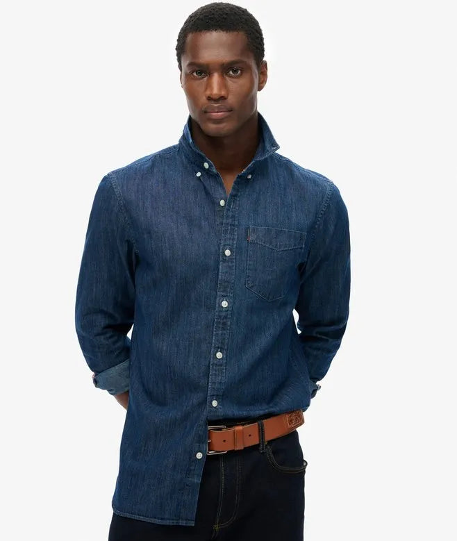 Essential Long Sleeve Denim Shirt