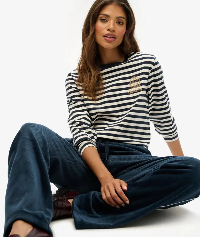 Country Club Long Sleeve Stripe Top