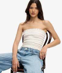 Smocked Jersey Bandeau