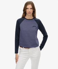 Essential Logo Long Sleeve Baseball Top