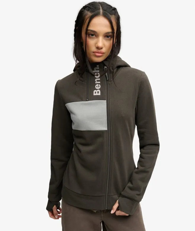 Bench Contrast Double Zip Hoodie