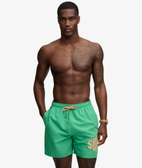 Printed Logo 16-Inch Swim Shorts