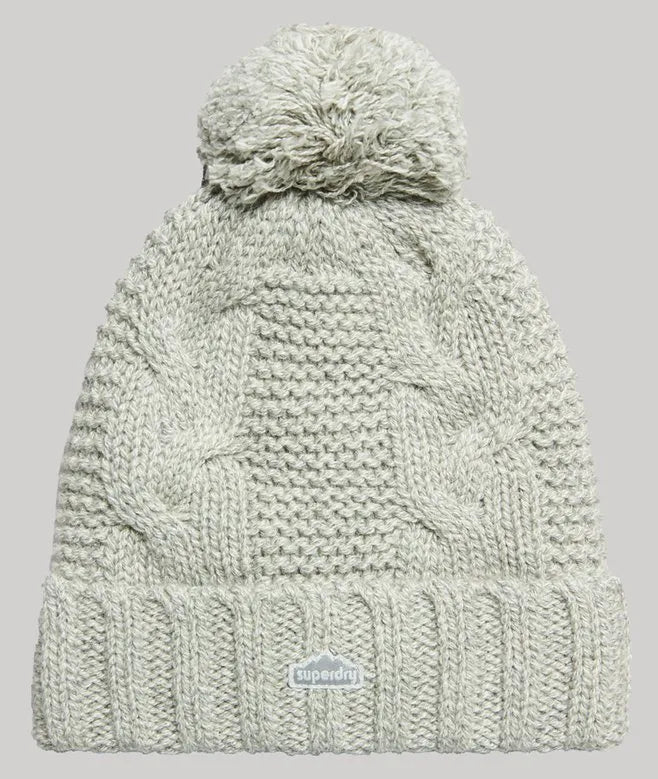 Cable Knit Bobble Beanie