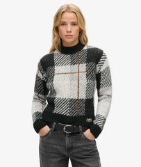 Boxy Pattern Knit Jumper