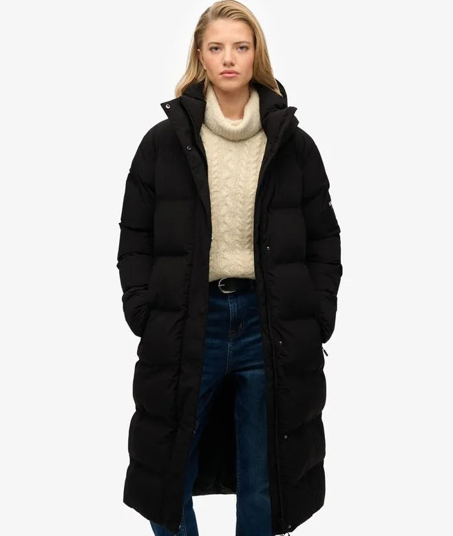 Hooded Longline Puffer Jacket