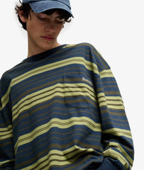 Bench Oversized Stripe Long Sleeve Top