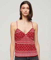 Printed Woven Cami Top