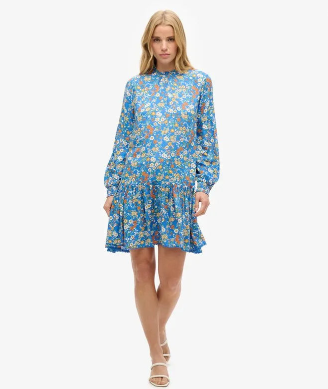 High Neck Mini Dress