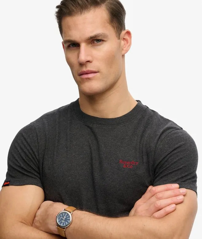Essential Serif Logo Embroidered T-Shirt