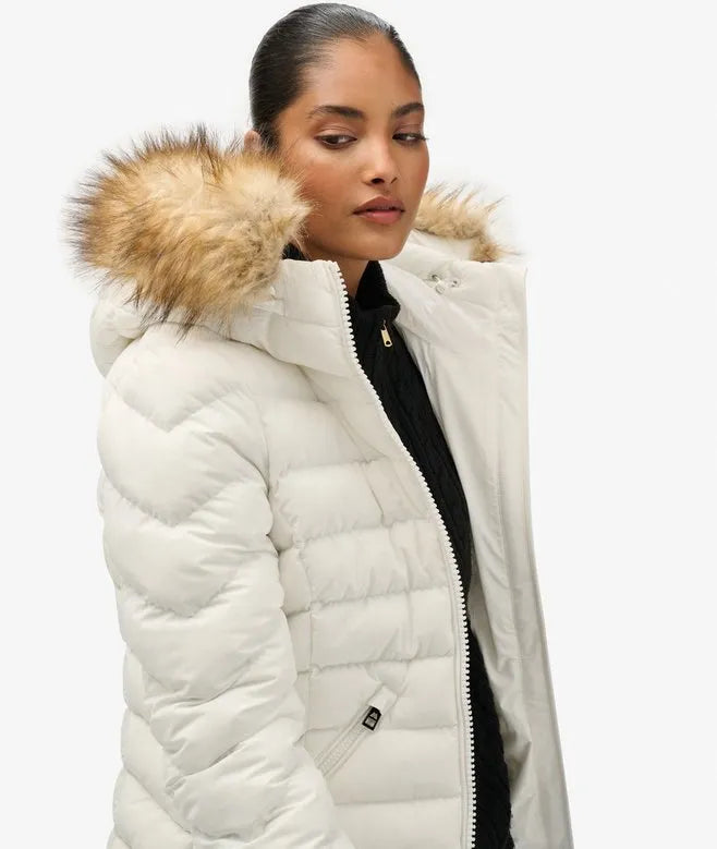 Fuji Faux Fur Hood Padded Jacket