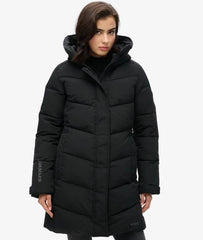 City Chevron Padded Parka Coat